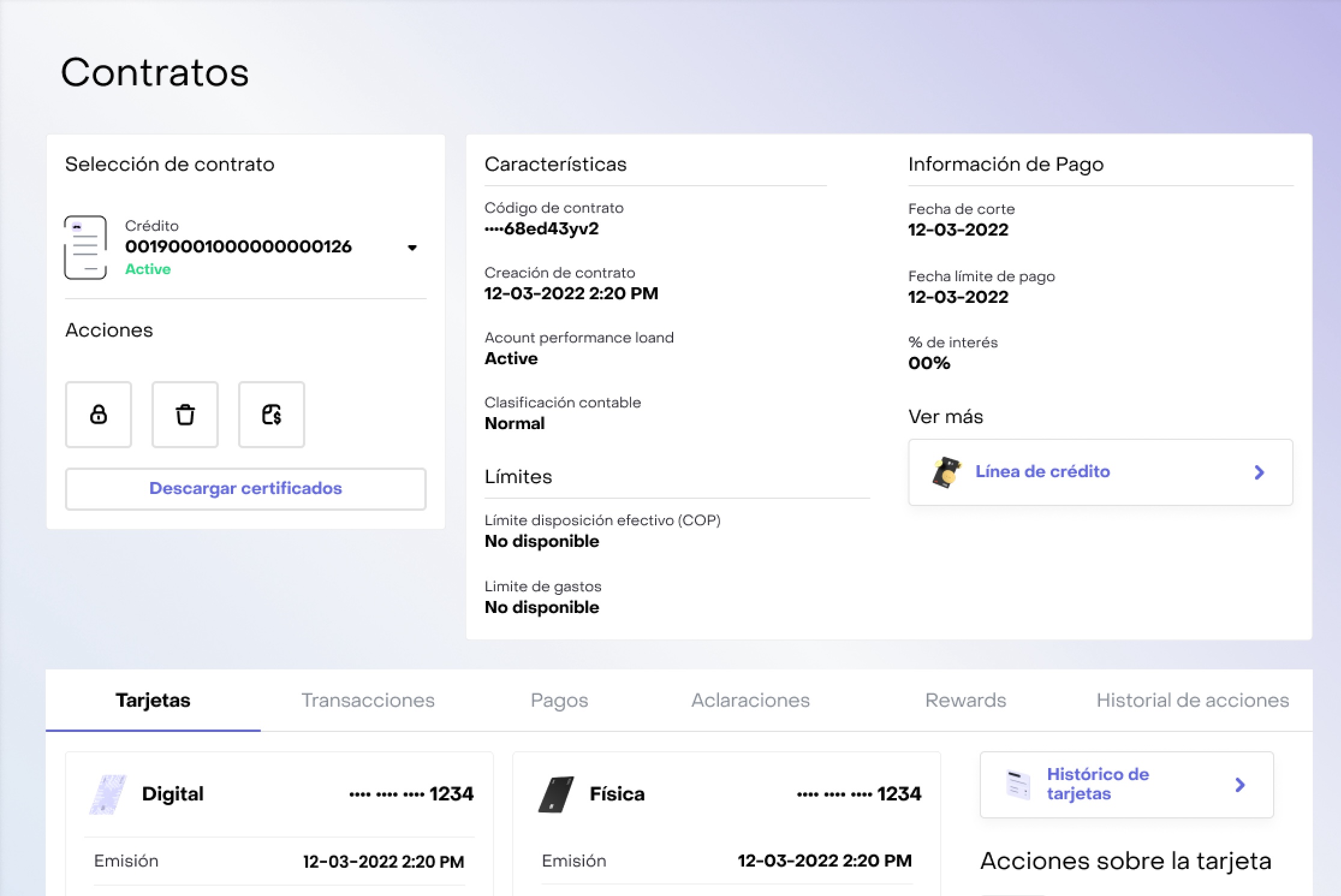 Action Flows — agent console for transactional card actions
