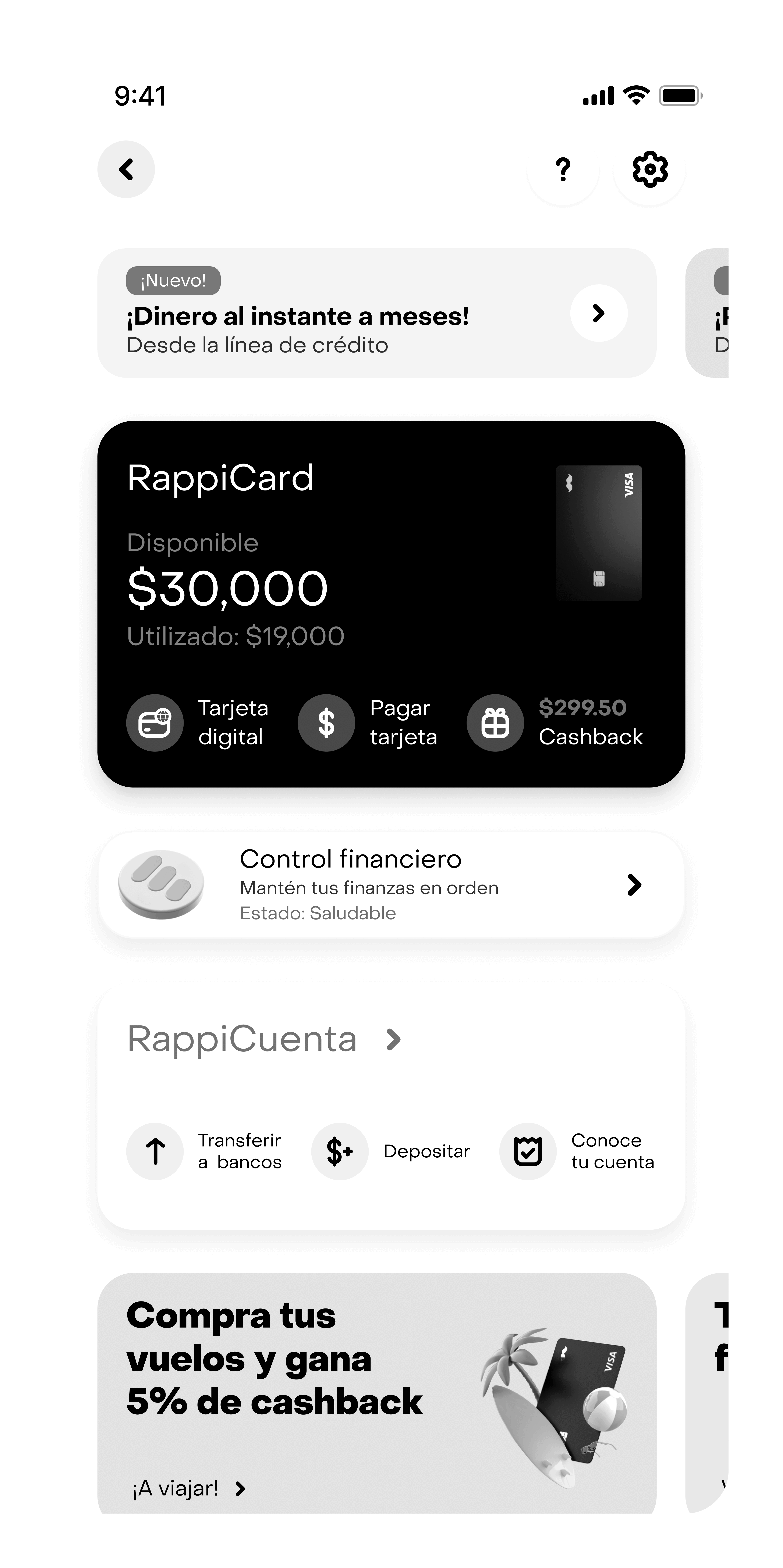 Administrador de línea de crédito — demo del módulo
