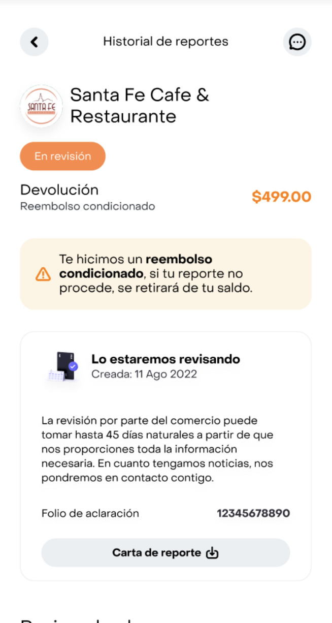 Conditional refund — naming and comms across MX/CO